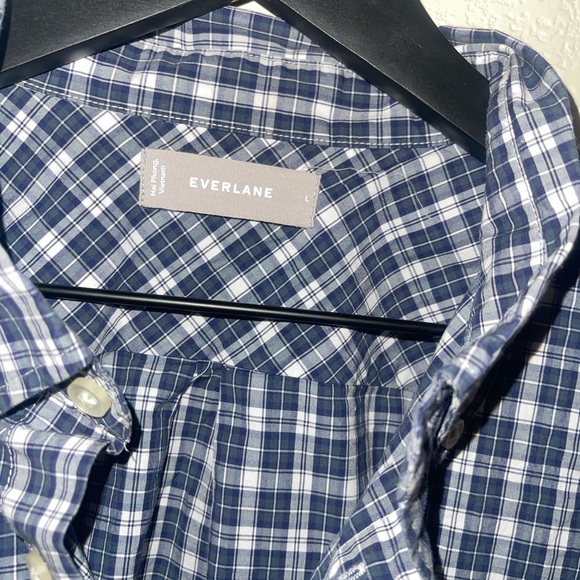 Everlane plaid button down large - Picture 2 of 2